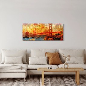 Kép - Golden Gate, San Francisco, Kalifornia (120x50 cm)