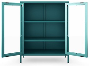 Vitrin GINA, 800 x 1015 x 400 mm, Modern: tengerszínű