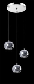 ZUMA LINE P0076-03M-B5FZ CRYSTAL Többágú Függesztett Lámpa Króm G9 IP20