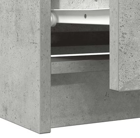 betonszürke szerelt fa TV-szekrény 100x35x54 cm