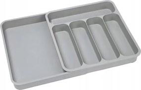 Állítható Evőeszköztartó, Szürke Színű Fiókbetét