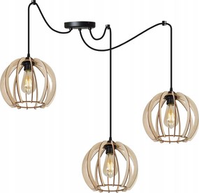 Mennyezeti Lámpa Lógó Hármas Csillár Fa Modern Boho Led