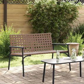 Kerti Pad Fekete 113x79x75 cm Poli Rattan
