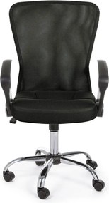 Fekete kárpitozott irodai szék Brisbane – Yes Everyday