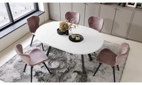 ARTUR étkezőasztal fehér/fekete