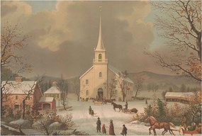 Flizelin fotótapéta Flizelin Design Téli tájkép 104x70 Ragasztó