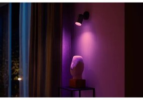 Philips Hue FUGATO LED RGBW 1xGU10/4,2W/230V dimm. fekete spotlámpa