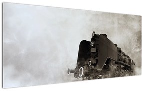 Kép - Vonat a ködben (120x50 cm)