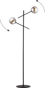 Emibig modern állólámpa linear fekete grafit emi1167/lp2