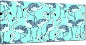 Vászonkép 180x90 Flamini Flamingo Türkiz