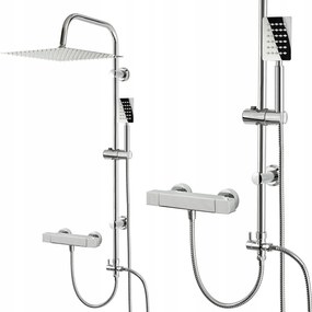 Zuhanyszett Zuhanyoszlop Esőztető Termosztátos Csaptelep