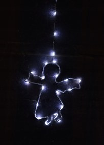 Függöny Girland 160 Angyalok Fehér Drót