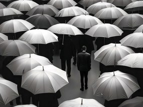 Poszter 20x15cm Magány a tömegben