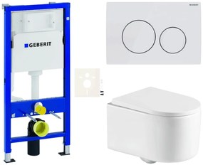 Függesztett WC készlet világos falakhoz / fal előtti SAT SIKOGESREX72D20