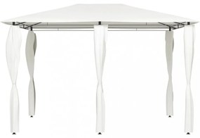 krémszínű pavilon oszlop takarókkal 3 x 4 x 2,6 m 160 g/m²
