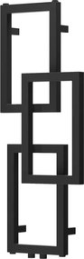 Mexen Grid dekoratív fürdőszobai radiátor 870 x 360 mm, 209 W, fekete - W215-0870-360-00-70