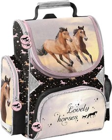 Iskolatáska lányoknak - 3 részes szett - LOVELY HORSES