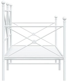 fehér acél kanapéágy matrac nélkül 75 x 190 cm