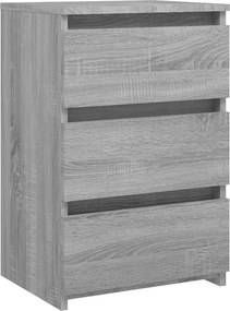 vidaXL szürke sonoma színű szerelt fa éjjeliszekrény 40 x 35 x 62,5 cm