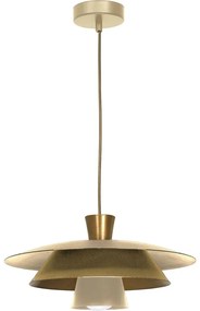 Csillár zsinóron PLATO 1xE27/15W/230V bézs/arany