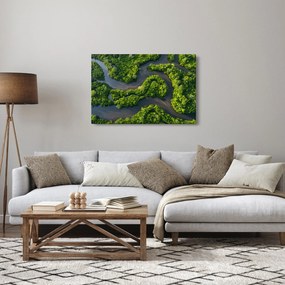 Kép - Erdei táj folyóval (90x60 cm)