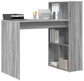 Íróasztal Szürke Sonoma MDF, laminált Közepes Szürke íróasztal