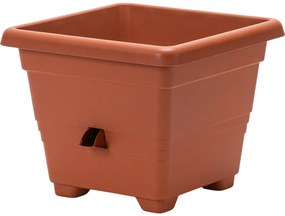 Plastia Bergamot önöntöző virágtartó 35 x 35 cm világosbarna, 35 x 35 cm