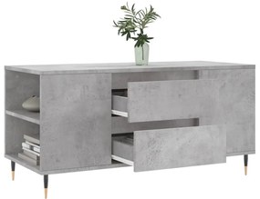 betonszürke szerelt fa dohányzóasztal 102x44,5x50 cm