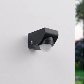 Eglo 97467 - DETECT ME 4 kĂŒltĂ©ri mozgĂĄs- Ă©s alkonyatĂ©rzĂ©kelĆ 12 m fekete IP44