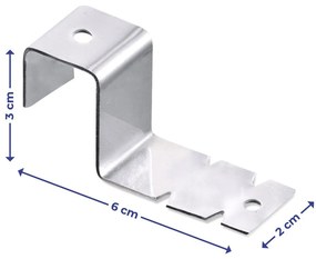 Rozsdamentes acél akasztó szett 2 db-os - Maximex