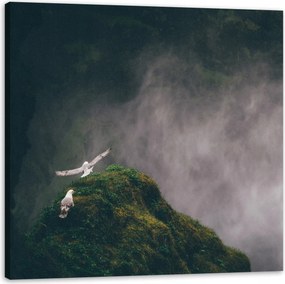 Vászonkép Természet Ködös hegyek 60x60 cm