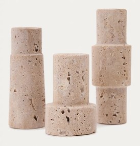 Kő gyertyatartó készlet 3 db-os Majid – Kave Home