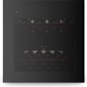 Klarstein Velaire beépíthető borhűtő, Modern, elegáns, UV-védelem, Kettős zóna, 36 palack