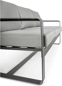 Szürke alumínium kerti kanapé Merrigan – Bizzotto