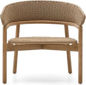 Natúr színű tömörfa kerti fotel Arinella – Kave Home