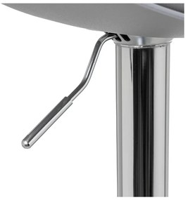 Szürke bőr utánzat állítható magasságú bárszék szett 2 db-os (ülésmagasság 56,5 cm) – Casa Selección