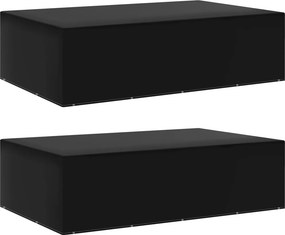 vidaXL 2 db kerti bútor huzat 12 fűzőlyukkal 325 x 205 x 90 cm