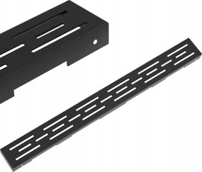 Lineáris lefolyótisztító Flat 120 cm fekete rozsdamentes acél 304 WK01