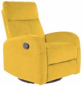 Olimp Velvet állítható fotel, sárga