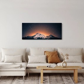 Egy éjszakai égbolt és a hegy képe (120x50 cm)