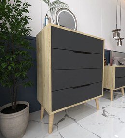 Flora - Sapphire Oak, Anthracite