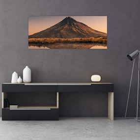 A Mount Taranaki visszaverődése, Új-Zéland (120x50 cm)