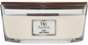 WoodWick Illatosító gyertya hajó Linen, 453 g