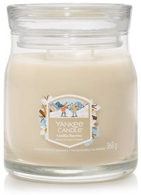 Yankee Candle Signature illatgyertya üvegben, közepes méretű, Vanilla Flurries, 368 g, S