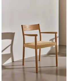 Natúr színű tölgyfa étkezőszék Yalia – Kave Home