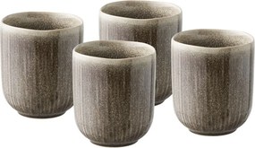 Szürkésbézs kőedény csésze szett 4 db-os 360 ml Viola – House Nordic