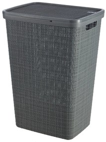 Curver Mosókosár Juta sötétszürke 58L