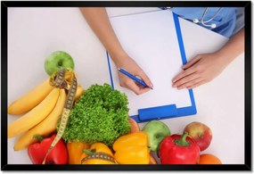 Poszterek keretben 60x40 Étkezési kalória számlálás