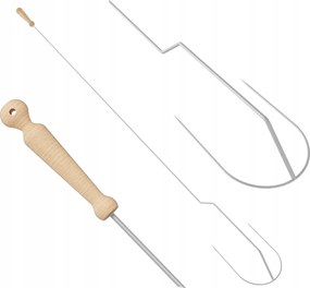 Rozsdamentes Villa hajlított tűzrakó bot villa 130 cm 8 db