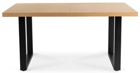 Étkezőgarnitúra 6 db. Fekete Bársony Irys székkel. Bővíthető asztal EDWIN 160-260 cm